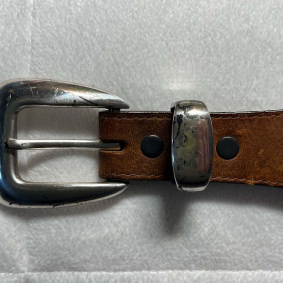 Vintage Orvis Men’s brown leather braided trout belt 36 EUC - Picture 2 of 11